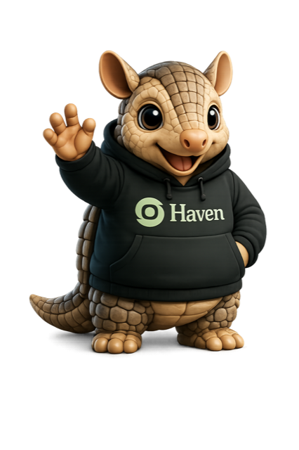 Haven, the armadillo